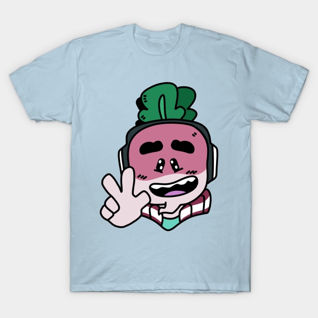 Positive Radish T-Shirt by JenjoInk